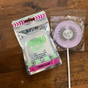 NYX Jumbo Lash Vegan False Lashes – Pink, Green, Black Accents